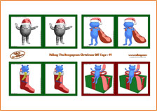 Ndbag The Boogeyman gift tags Christmas 1